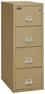 4 Drawer Fireproof File Cabinet - Letter Size