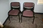Purple and Black Guest Chairs