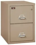 2 Drawer Fireproof File Cabinet - Letter Size