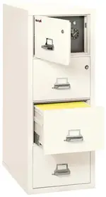 4 Drawer Fireproof File Cabinet with Hidden Safe