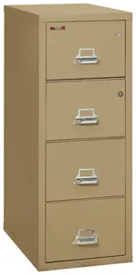 4 Drawer Fireproof File Cabinet with Hidden Safe