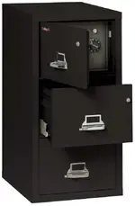 3 Drawer Fireproof File Cabinet with Hidden Safe