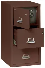 3 Drawer Fireproof File Cabinet with Hidden Safe