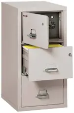 3 Drawer Fireproof File Cabinet with Hidden Safe