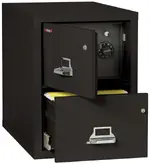 2 Drawer Fireproof File Cabinet with Hidden Safe