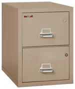 2 Drawer Fireproof File Cabinet with Hidden Safe