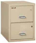 2 Drawer Fireproof File Cabinet with Hidden Safe