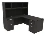 L Shaped Desk with Hutch