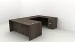 U Shaped Desk with Drawers