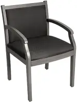 Wood Frame Guest Chair with Padded Seat and Back