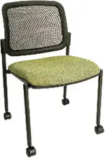 Rolling Mesh Back Guest Chair
