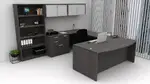 U Shape Desk with Storage