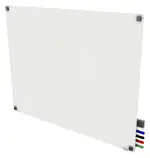 Magnetic Glass Dry Erase Whiteboard - 48 x 36