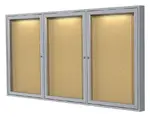 Enclosed Bulletin Board with Interior Lighting