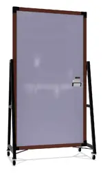 Double Sided Mobile Glass Whiteboard