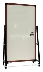 Double Sided Mobile Glass Whiteboard