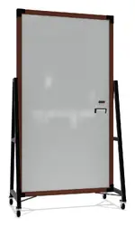 Double Sided Mobile Glass Whiteboard