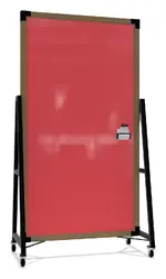 Double Sided Mobile Glass Whiteboard