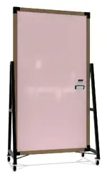 Double Sided Mobile Glass Whiteboard