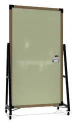 Double Sided Mobile Glass Whiteboard