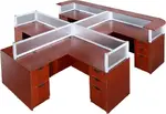 4 Person Reception Desk Pod