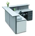 L Shape Cubicle Reception Desk