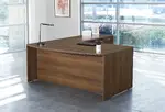 Bow Front L Shaped Desk