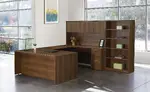 U Shaped Desk with Storage