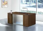 Bow Front Desk with Drawers