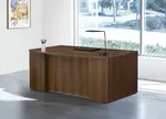 Bow Front Desk with Drawers