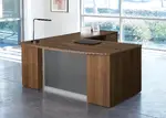 Bow Front L Shaped Desk