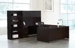 U Shaped Desk with Storage