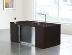 Bow Front Desk with Drawers