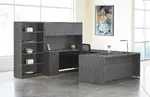 U Shaped Desk with Storage