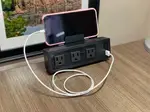 Edge Clamp Desk Power and USB Mobile Charger