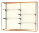 Wall Mounted Display Case with Aluminum Frame - 60
