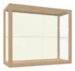 Wall Mounted Display Case with Wood Frame - 36