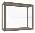 Wall Mounted Display Case with Wood Frame - 36 x 30