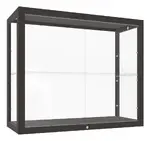 Wall Mounted Display Case with Wood Frame - 36