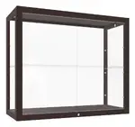 Wall Mounted Display Case with Wood Frame - 36