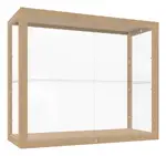 Wall Mounted Display Case with Wood Frame - 36