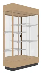 Vertical Display Case with LED Lighting - 48