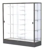 Glass Display Case with Aluminum Frame - 60