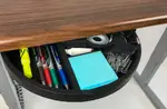 Black Radius Desk Organizer Tray