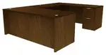 U Shaped Desk with Drawers