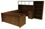 U Shaped Executive Desk with Storage