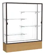 Display Cabinet with Glass Doors and Shelves - 60 x 72