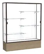 Display Cabinet with Glass Doors and Shelves - 60 x 72