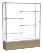 Display Cabinet with Glass Doors and Shelves - 60 x 72