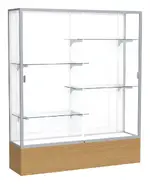 Display Cabinet with Glass Doors and Shelves - 60